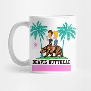 Beavis and Butthead riding California Mug